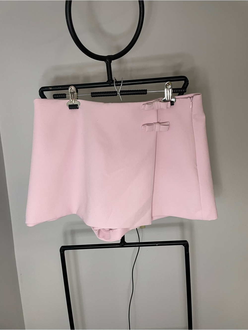 Zara Light Pink Skort with Double Knot Detail